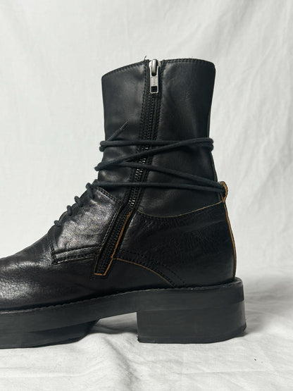ANN DEMEULEMEESTER LACE UP BOOT