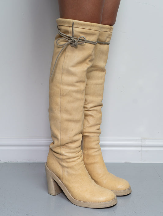 ANN DEMEULEMEESTER KNEE HIGH BOOTS (EU 38.5)