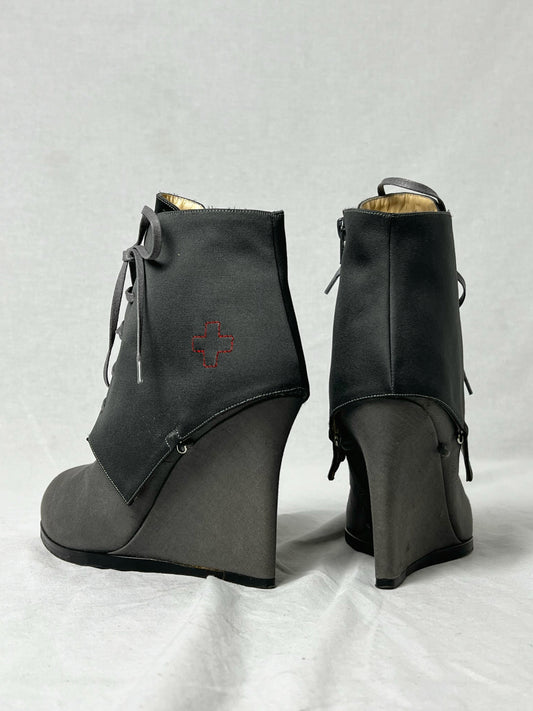 AF VANDEVORST 1980s WEDGE (EU 40)