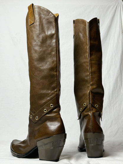 DIRK BIKKEMBERGS EYELET BOOTS