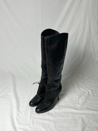 MIU MIU LACE UP BOOT