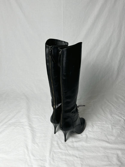 MIU MIU LACE UP BOOT