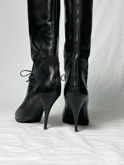 MIU MIU LACE UP BOOT