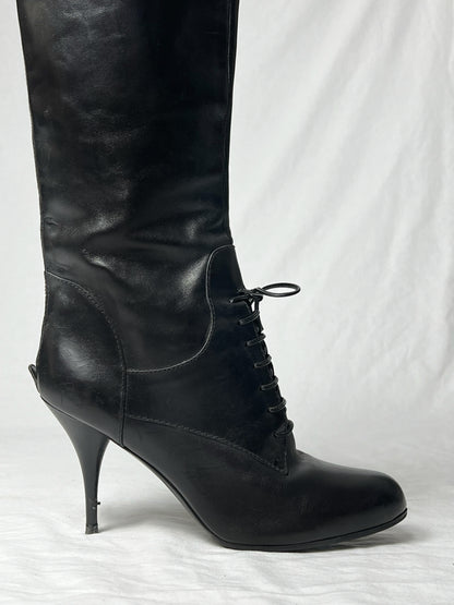 MIU MIU LACE UP BOOT