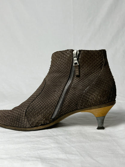 DRIES VAN NOTEN PYTHON BOOTS