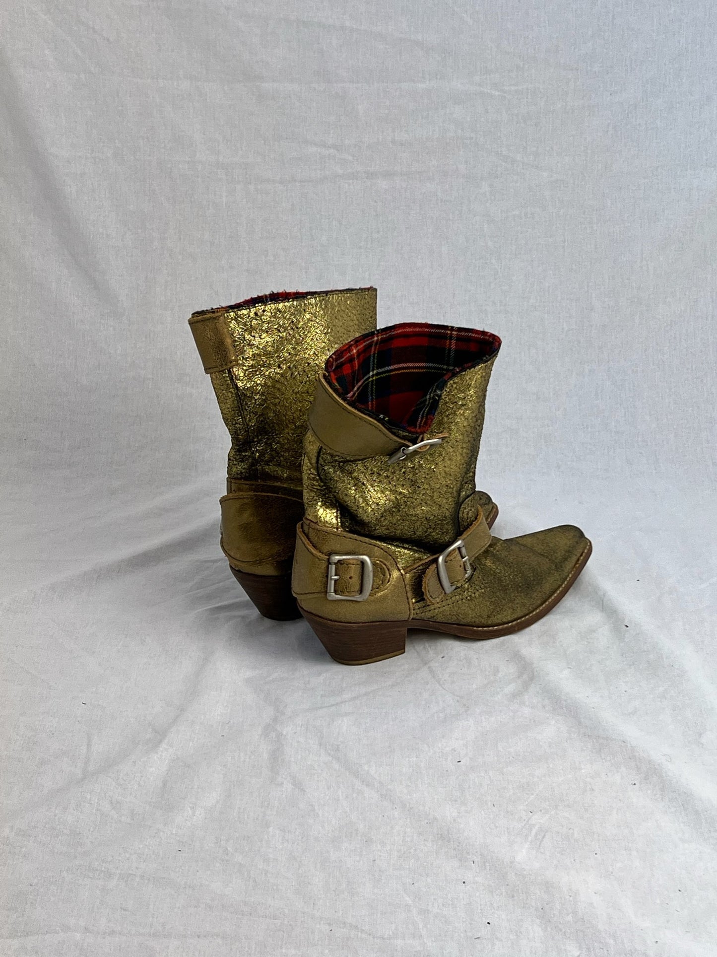 JUNYA WATANABE GOLD BUCKLE BOOT