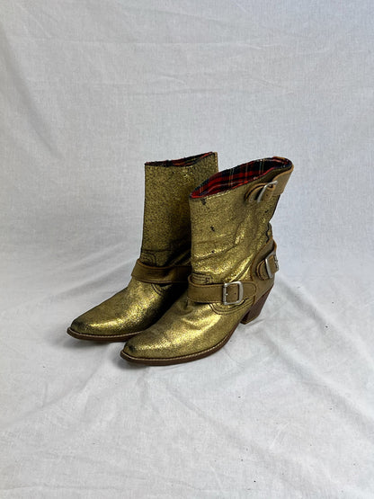 JUNYA WATANABE GOLD BUCKLE BOOT