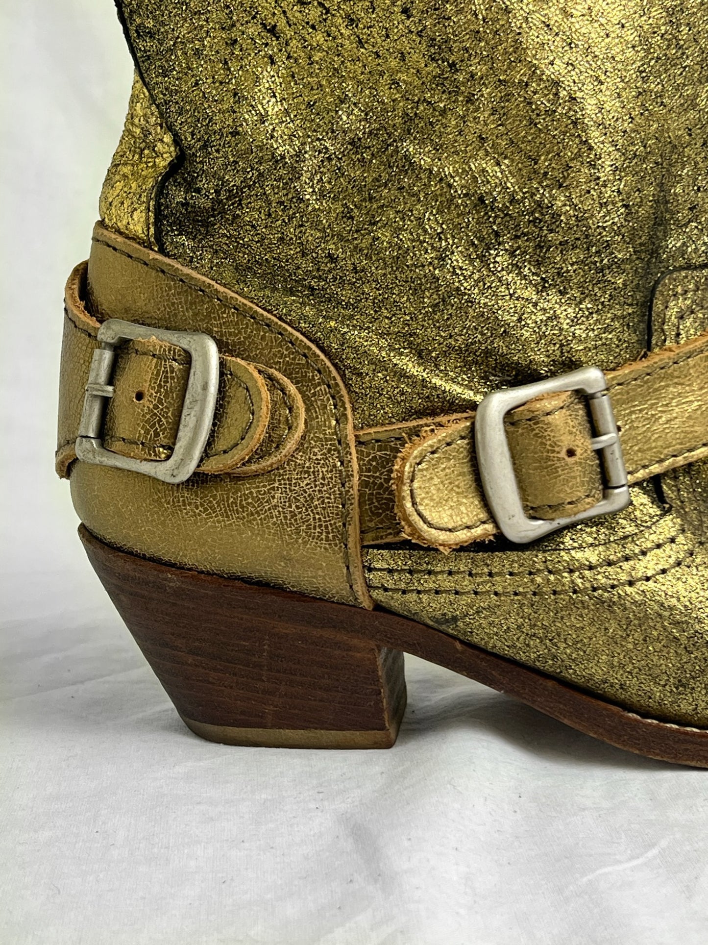 JUNYA WATANABE GOLD BUCKLE BOOT