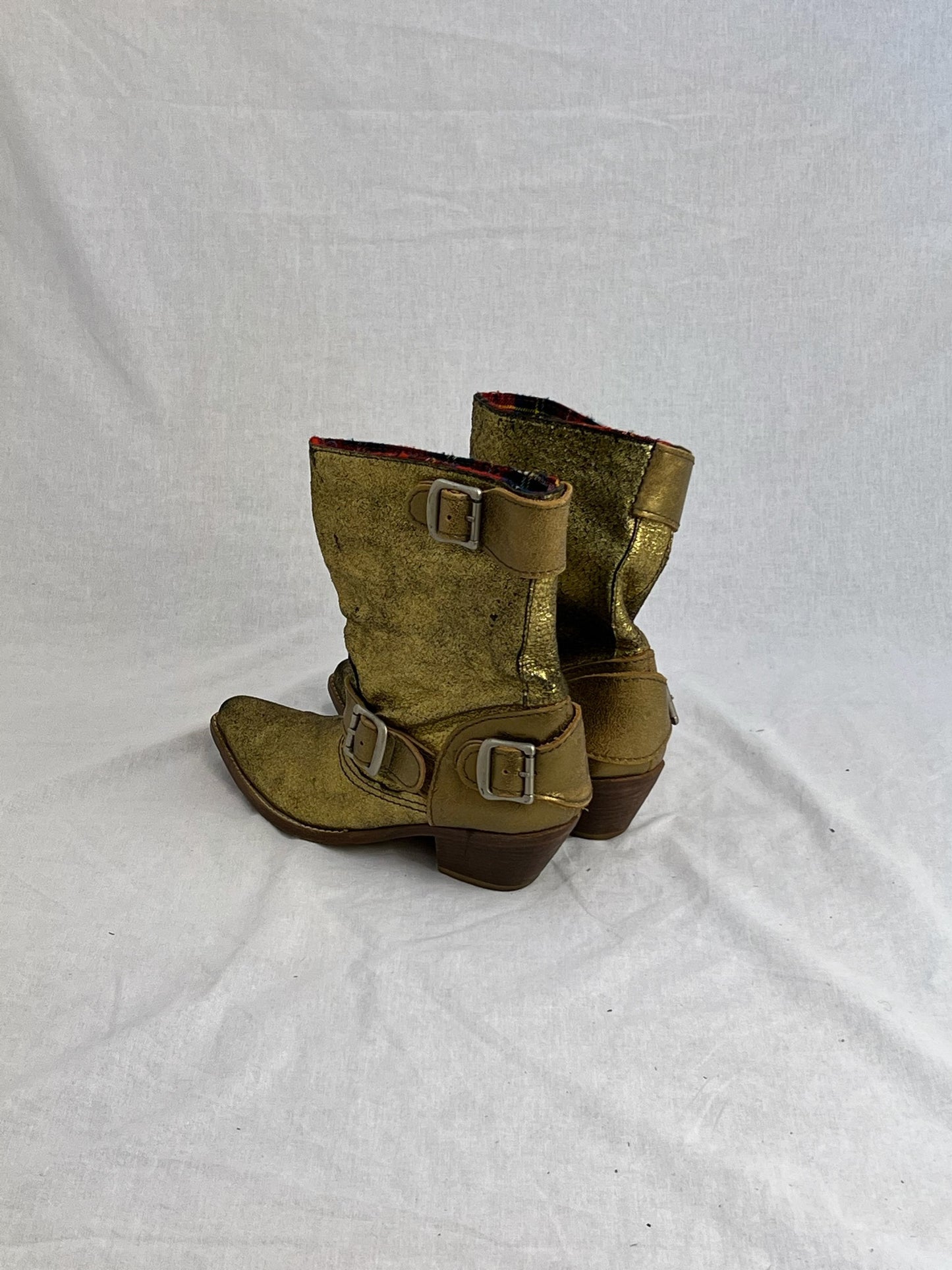 JUNYA WATANABE GOLD BUCKLE BOOT