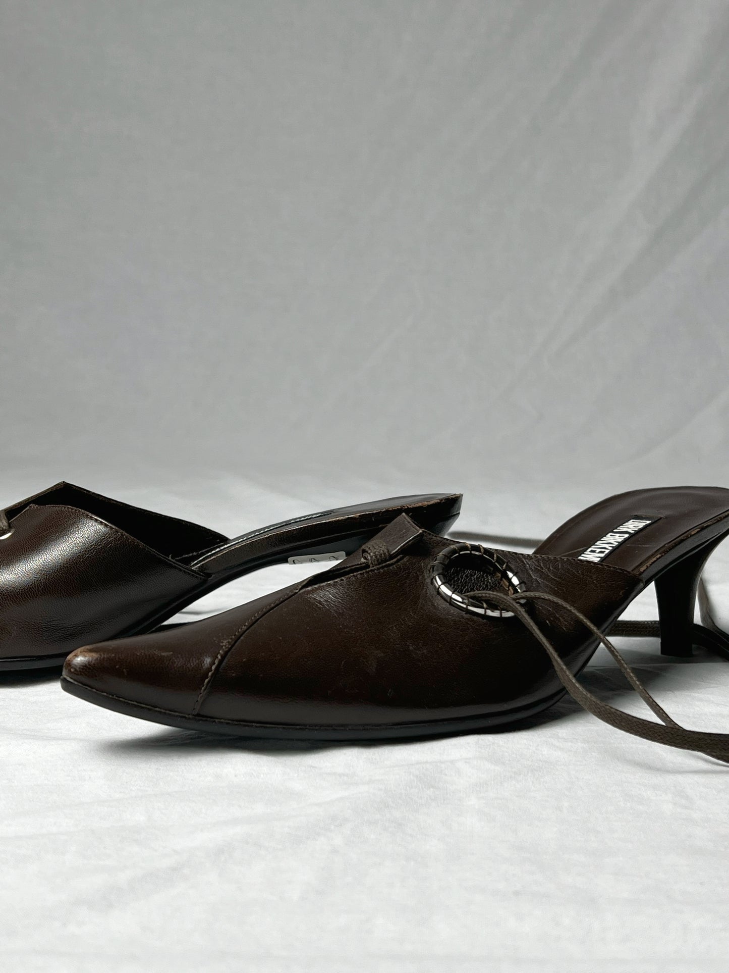 DIRK BIKKEMBERGS S/S 2003 EYELET KITTEN HEEL