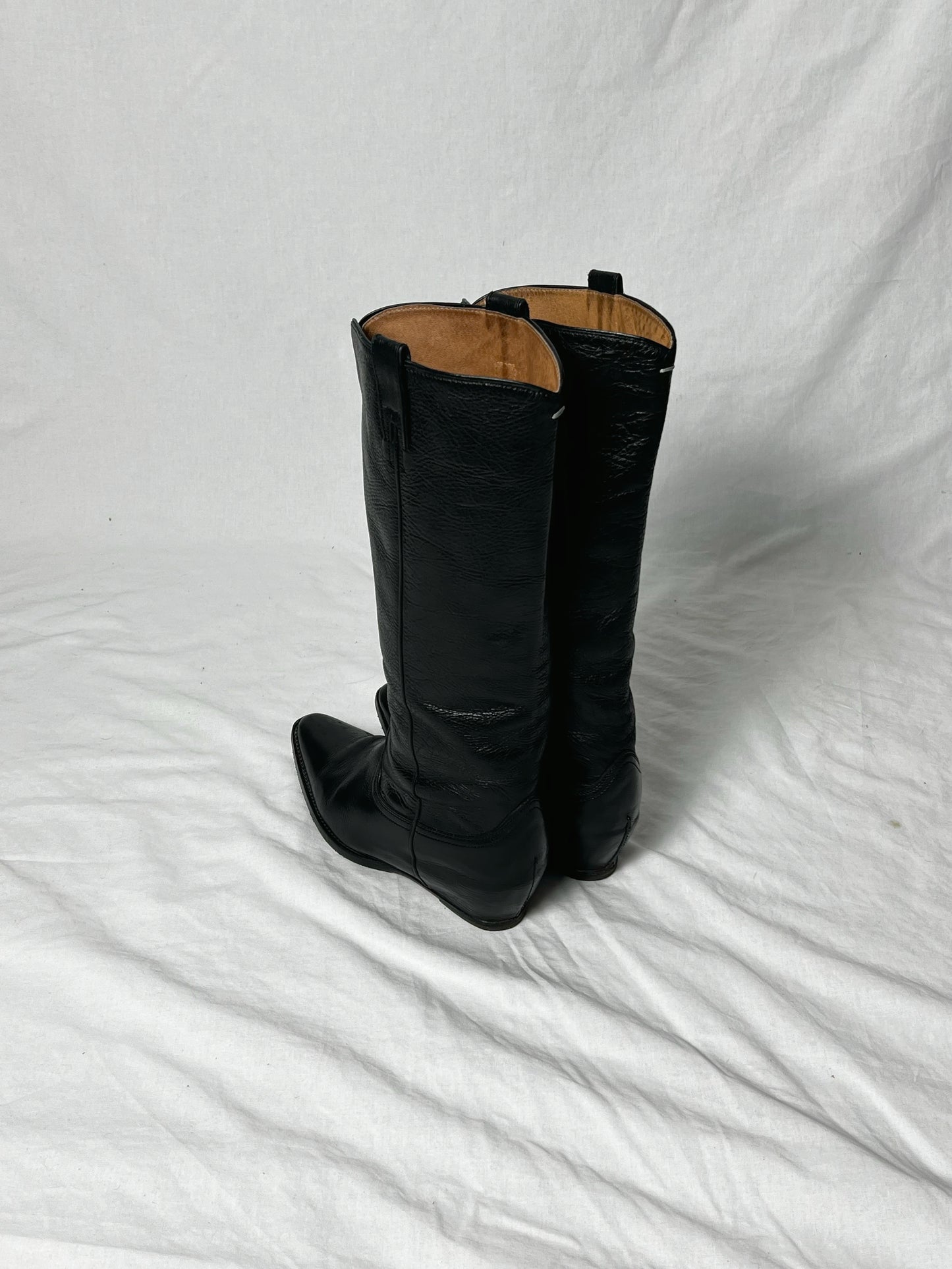 MARGIELA WESTERN S/S 2000 HIDDEN HEEL BOOTS