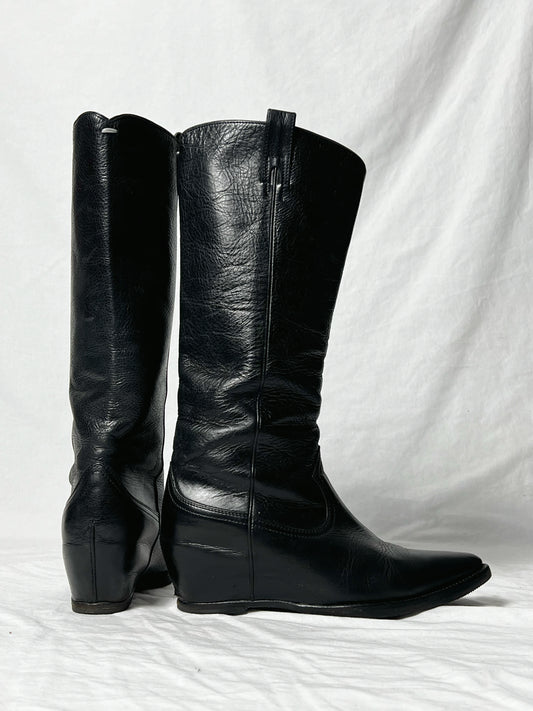 MARGIELA WESTERN S/S 2000 HIDDEN HEEL BOOTS
