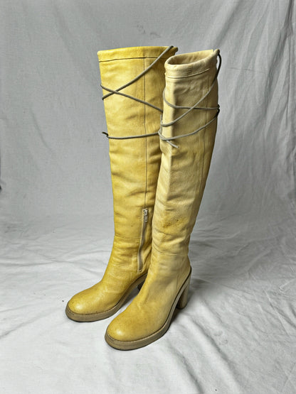 ANN DEMEULEMEESTER 90s KNEE HIGH BOOTS