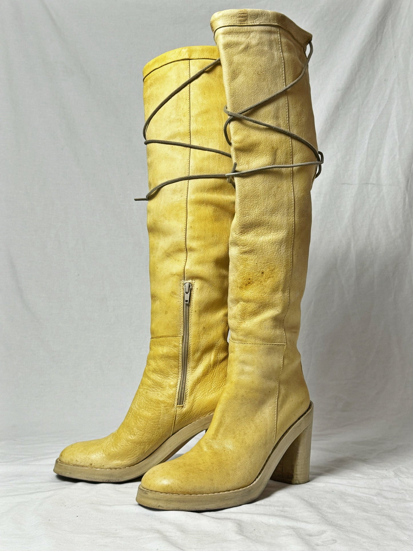 ANN DEMEULEMEESTER 90s KNEE HIGH BOOTS