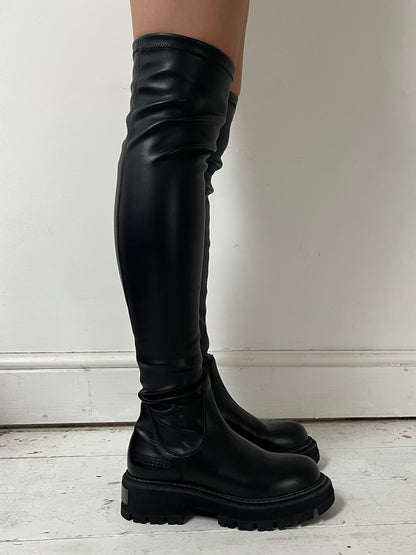 DIRK BIKKEMBERGS KNEE HIGH GLOVE BOOTS (EU 38)