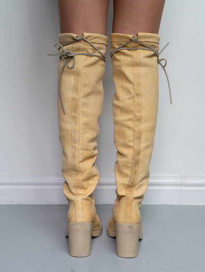 ANN DEMEULEMEESTER KNEE HIGH BOOTS (EU 38.5)