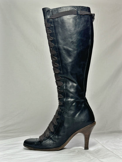 DRIES VAN NOTEN RIBBON BOOTS