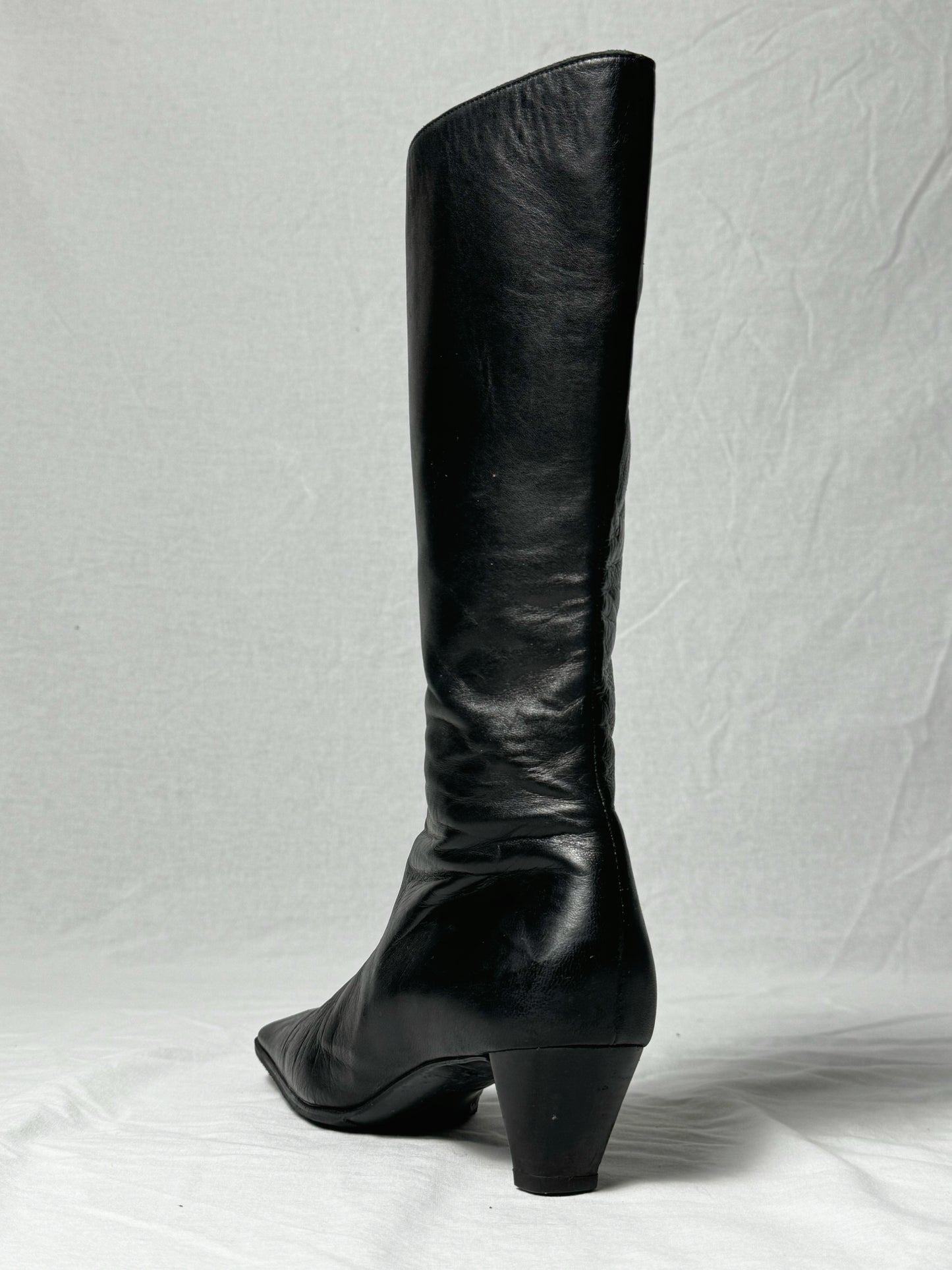 MIU MIU SQUARE TOE MID CALF