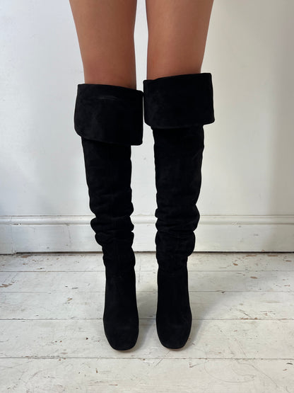 CHLOÉ SUÈDE KNEE HIGH BOOTS (EU 38)