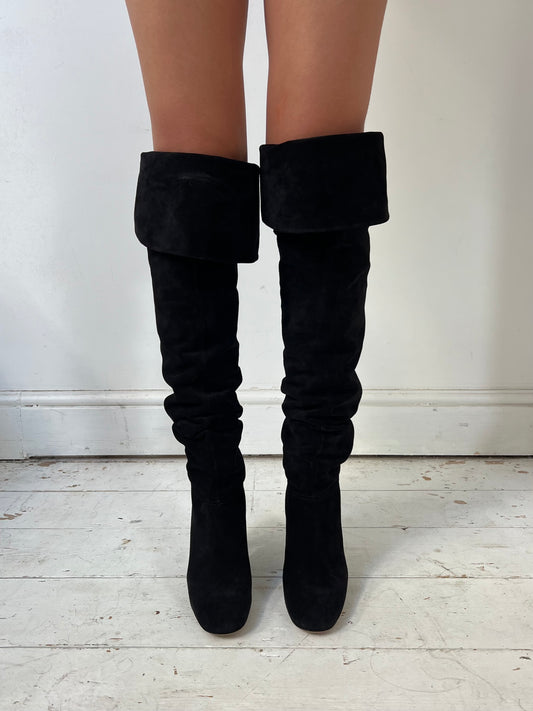 CHLOÉ SUÈDE KNEE HIGH BOOTS (EU 38)