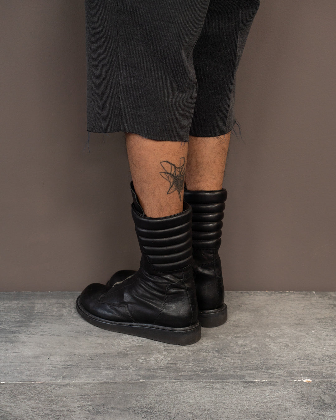 RICK OWENS MOHAWK BASKET CREEPER BOOTS (EU 42)