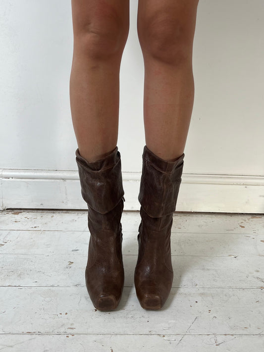 ALEXANDER MCQUEEN PIRATE BOOTS (EU 38.5)