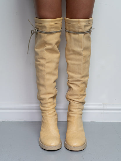 ANN DEMEULEMEESTER KNEE HIGH BOOTS (EU 38.5)