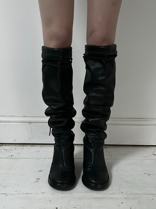 ANN DEMEULEMEESTER KNEE HIGH BOOTS (EU 40, FITS 41)