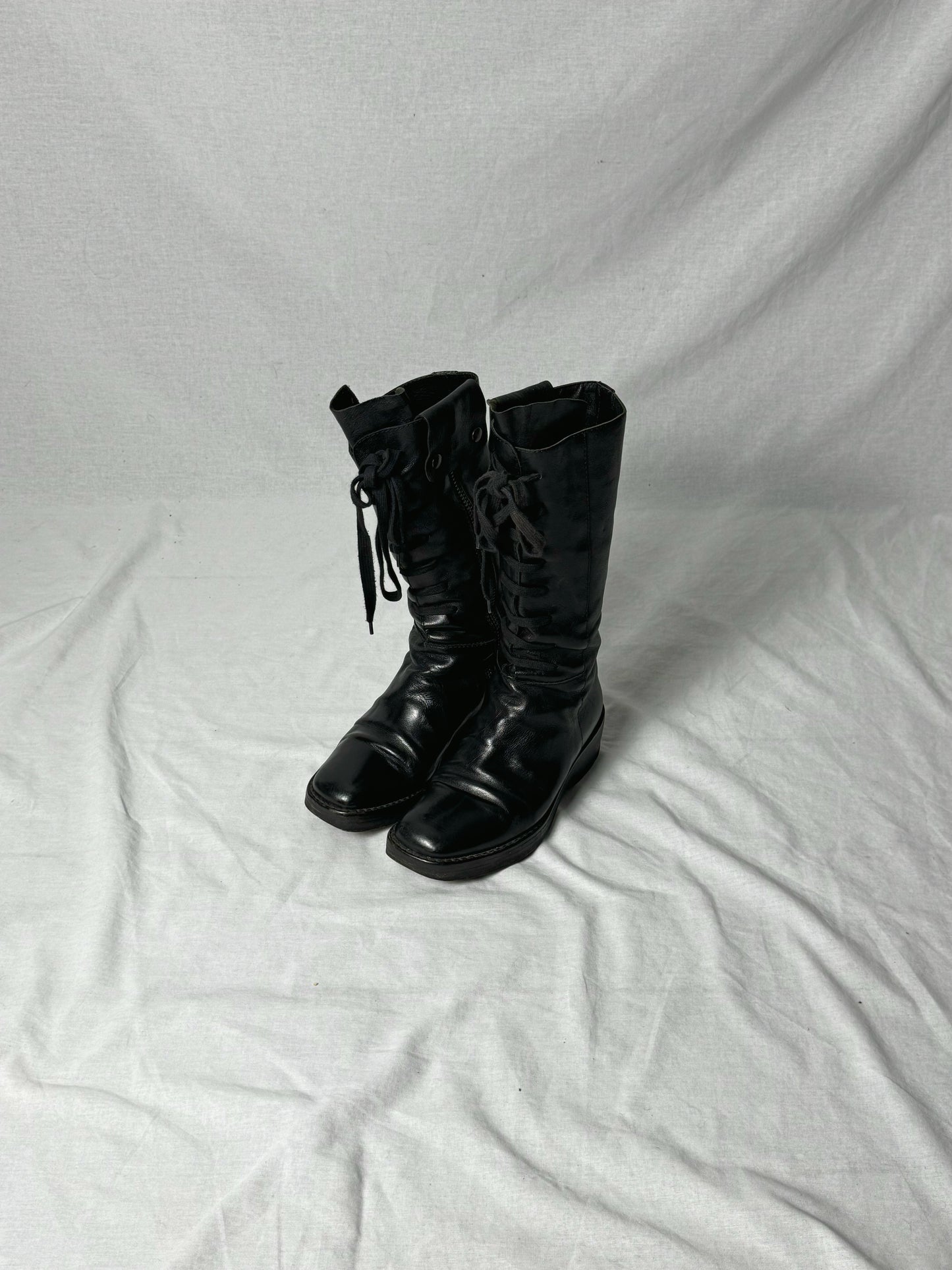 ANN DEMEULEMEESTER COMBAT BOOTS