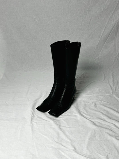 MIU MIU SQUARE TOE MID CALF