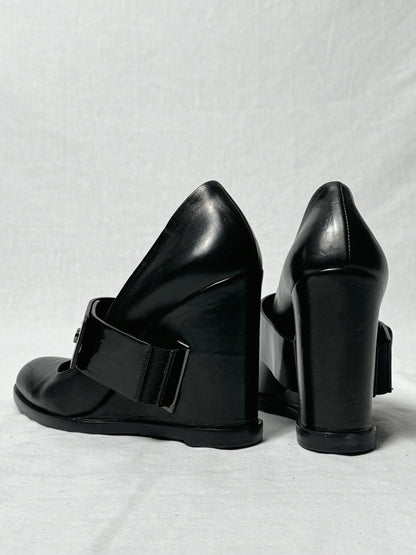 DIRK BIKKEMBERGS PATENT STRAP WEDGE