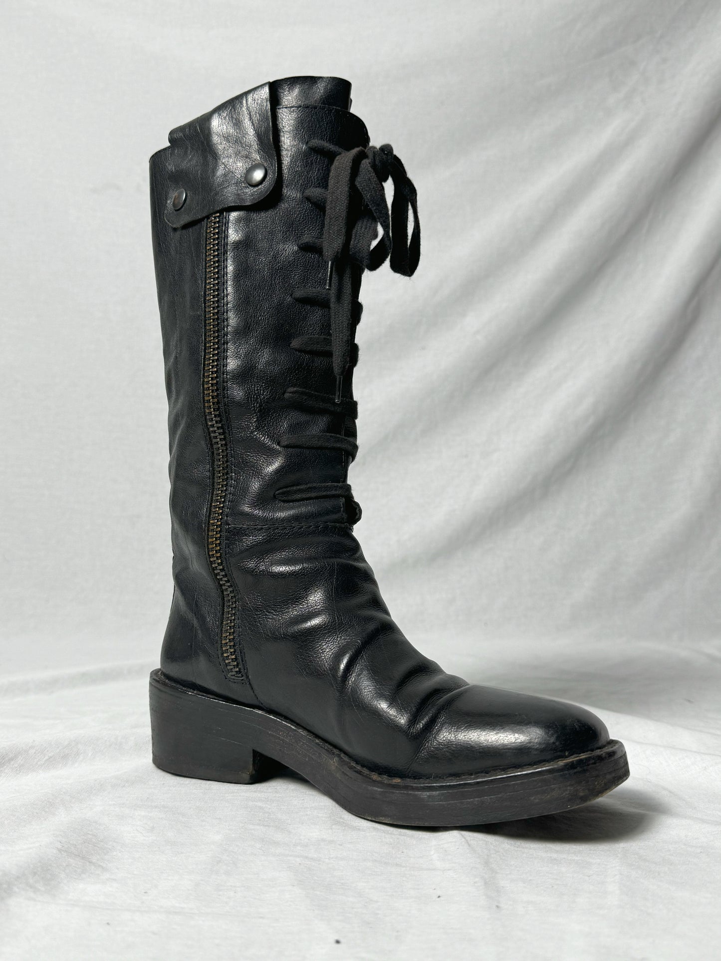 ANN DEMEULEMEESTER COMBAT BOOTS