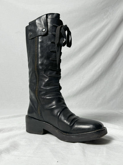 ANN DEMEULEMEESTER COMBAT BOOTS