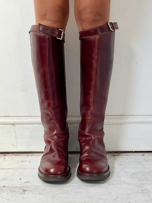 ANN DEMEULEMEESTER RIDING BOOTS (EU 42)