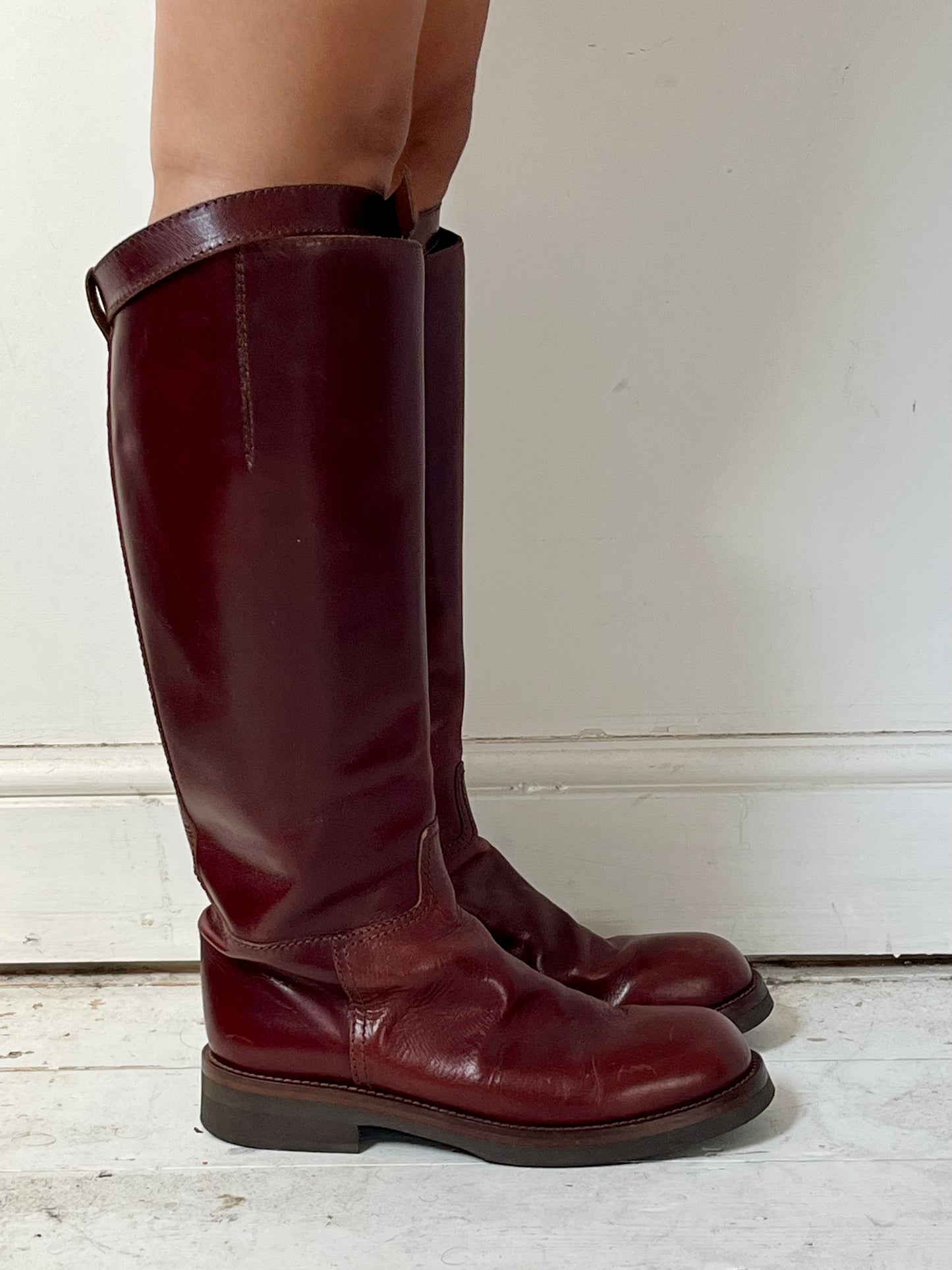 ANN DEMEULEMEESTER RIDING BOOTS (EU 42)
