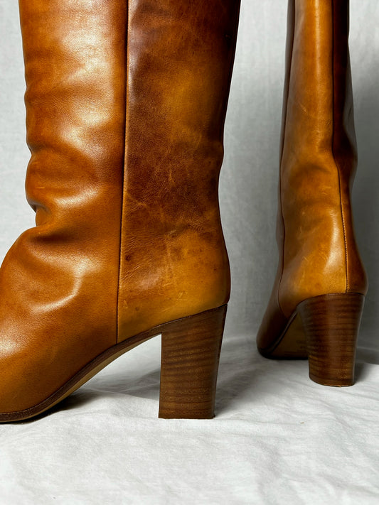 MARGIELA TWO TONE KNEE HIGH