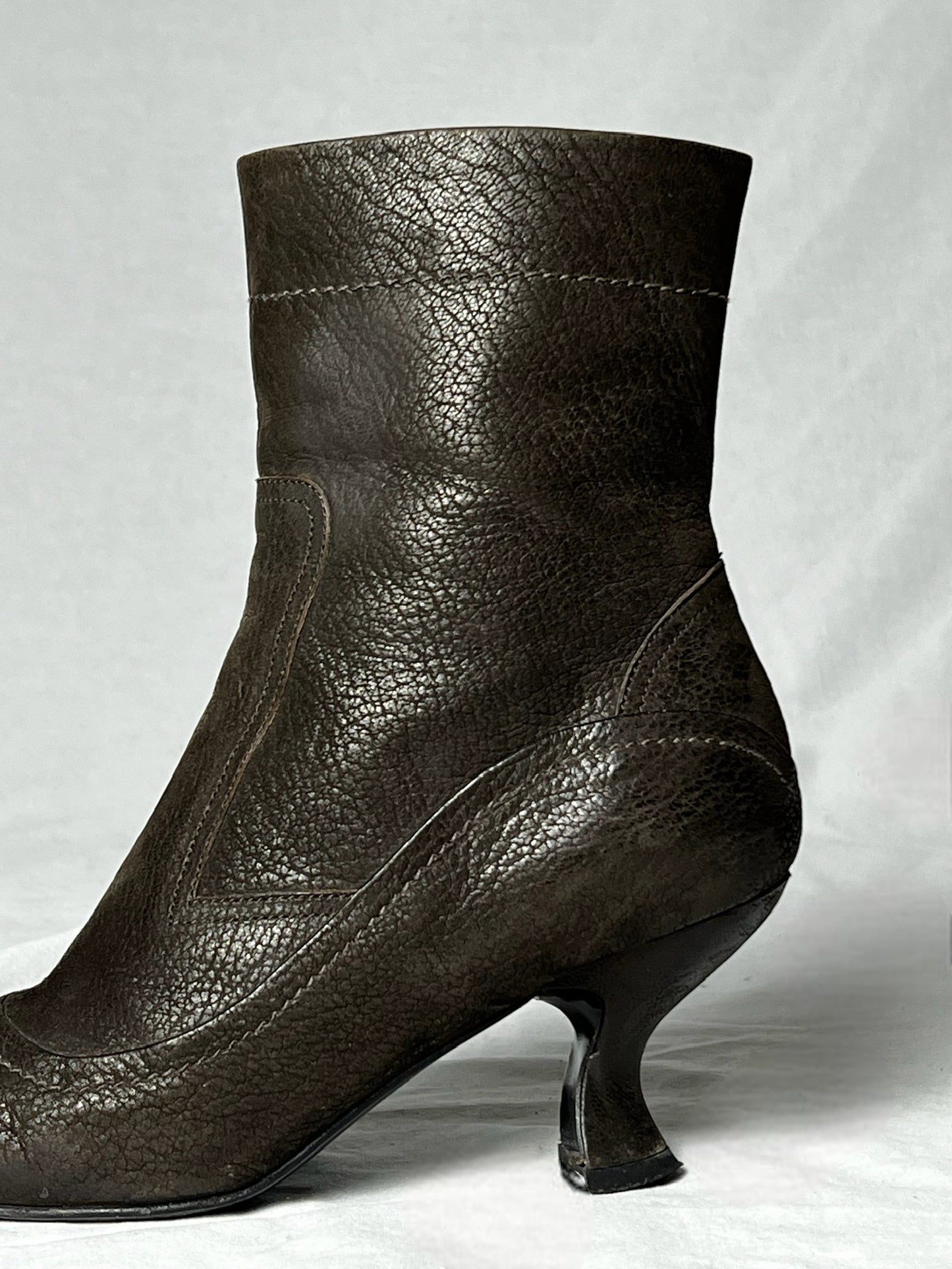 PRADA WESTERN KITTEN HEEL