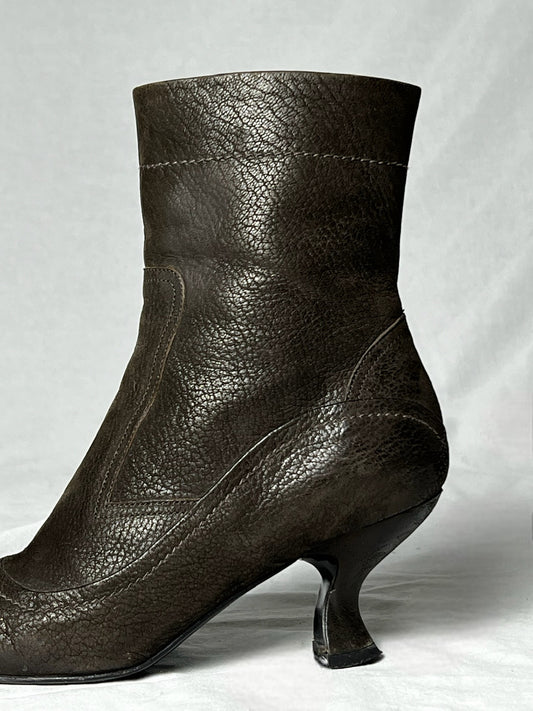 PRADA WESTERN KITTEN HEEL